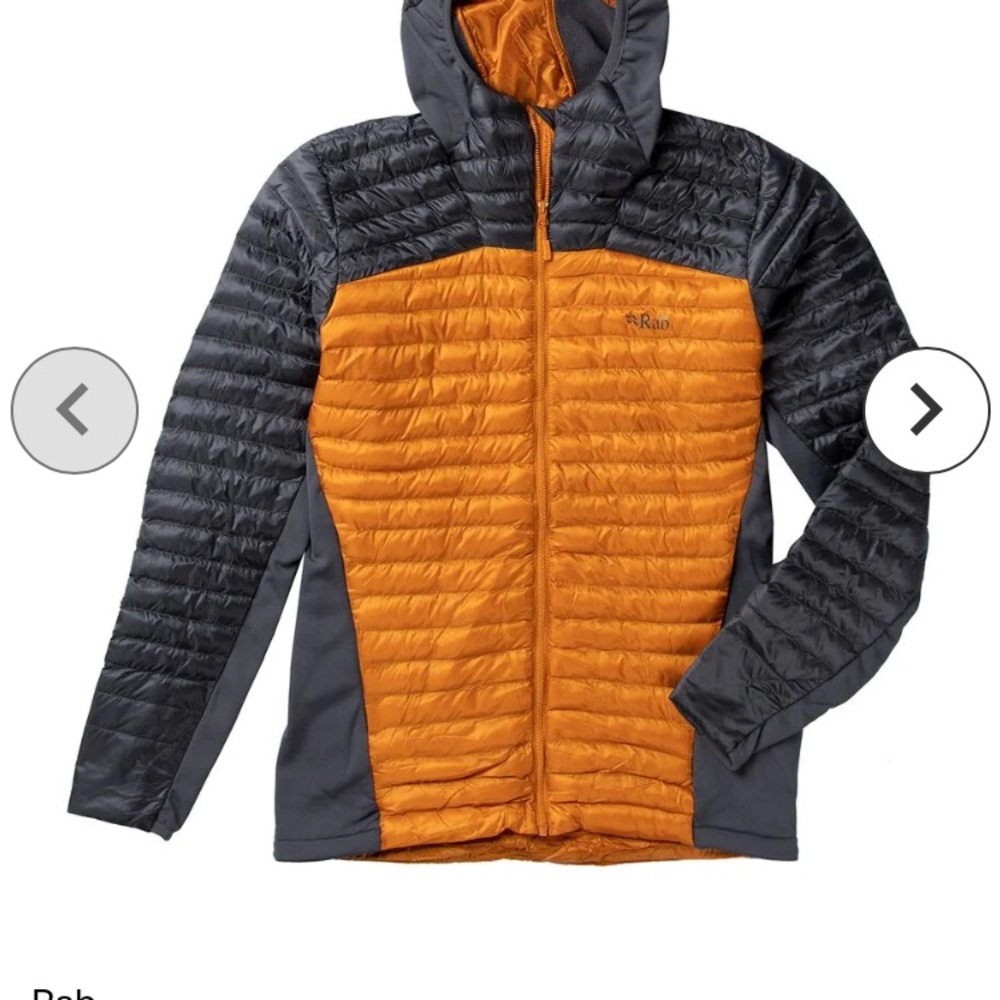 Rab Winter Jacket Cirrus Flex 2.0 Orange Grey Brand New Nwt Medium